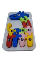 Puzzle Zürafa Montessori Oyuncak