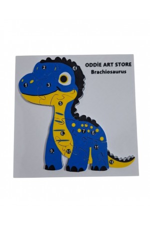 Puzzle Montessori Oyuncak ( Brachiosaurus Dino )
