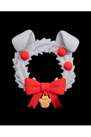 Yılbaşı Kapı Süsü Köpek Kulaklı ( Santa Paws )
