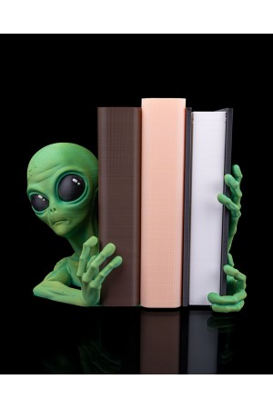 Uzaylı - Kitap Tutucu - Book Nook 