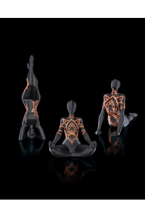 Yoga Yapan Kadınlar Dekoratif Biblo